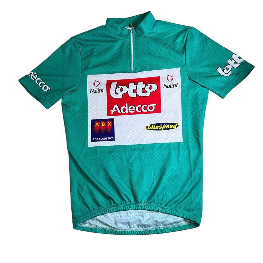 Vintage Nalini Lotto Adecco Litespeed Cycling Jersey Size 3 Made in Italy